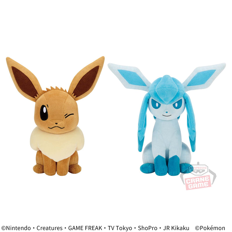 Eevee / Glaceon Plush, 7.1"