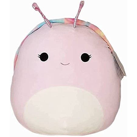 Squishmallows Silvina the Pink Snail Tie Dye 16 Inch Plush