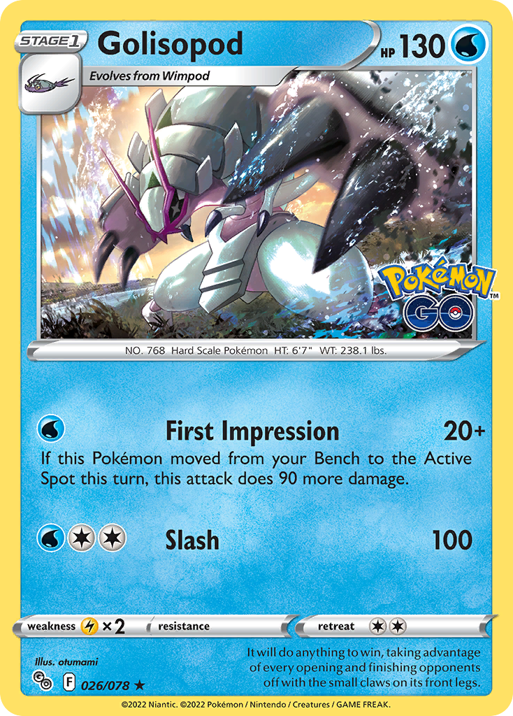 Golisopod - 026/078 - Reverse Holofoil