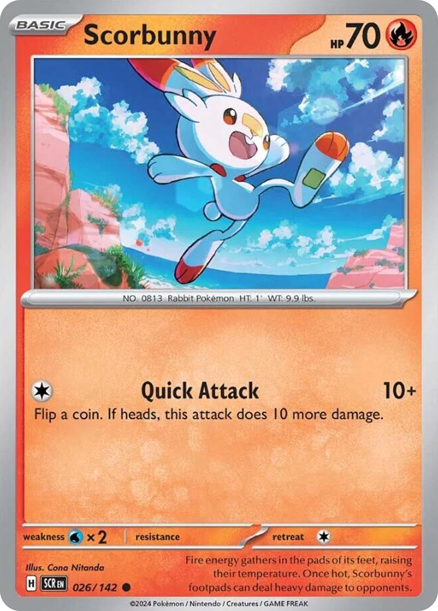 Scorbunny - 026/142 - Reverse Holofoil