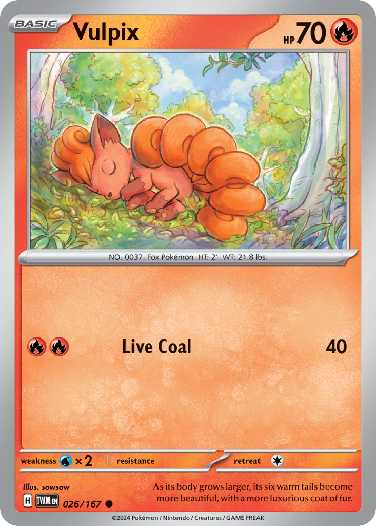 Vulpix - 026/167 - Reverse Holofoil