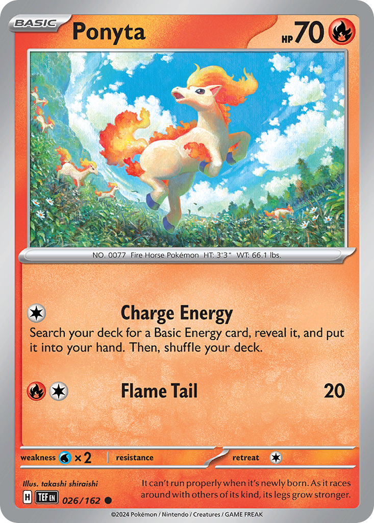 Ponyta - 026/162 - Reverse Holofoil