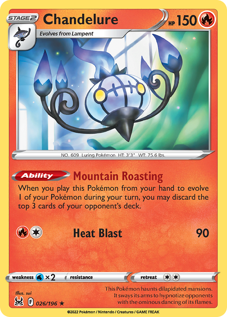 Chandelure - 026/196 - Reverse Holofoil