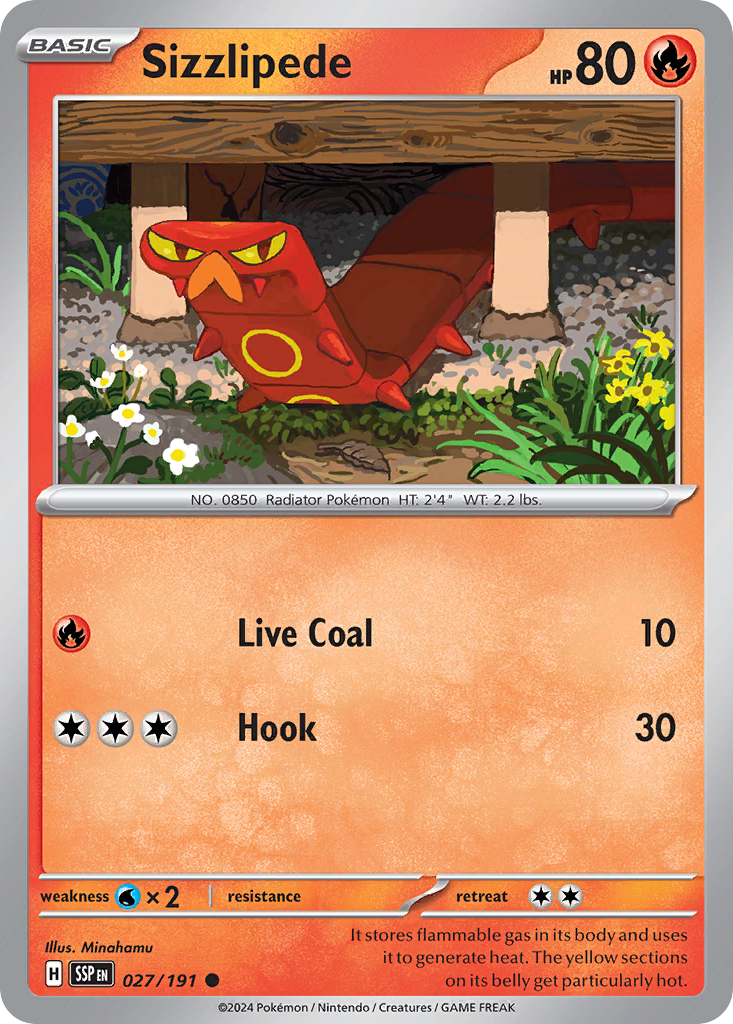 Sizzlipede - 027/191 - Reverse Holofoil