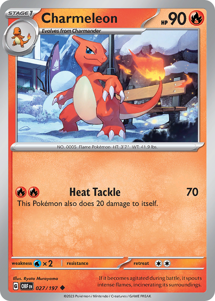 Charmeleon - 027/197 - Reverse Holofoil