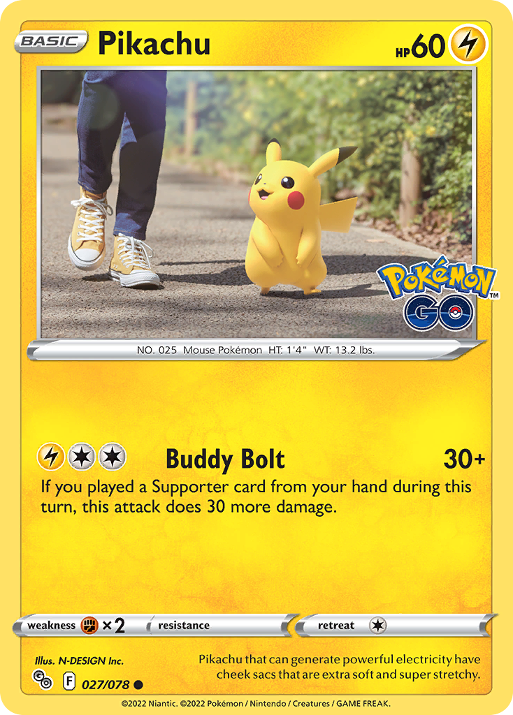 Pikachu (27) - 027/078 - Reverse Holofoil