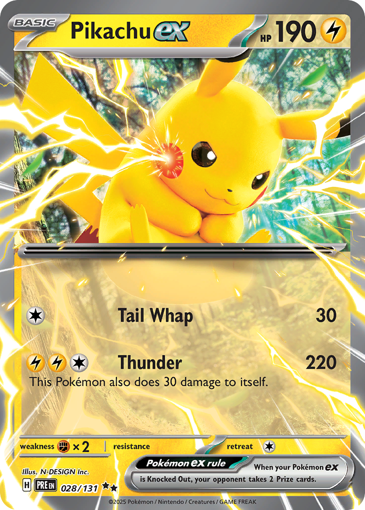 Pikachu ex  - 028/131