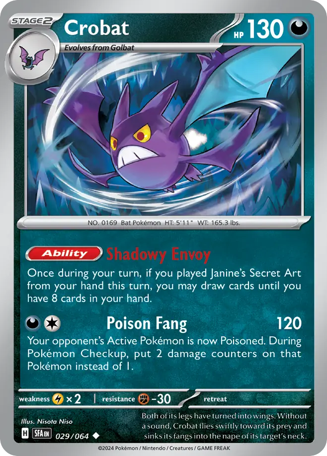 Crobat - 029/064 - Reverse Holofoil