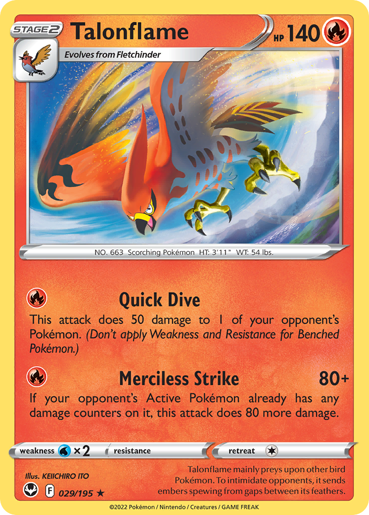 Talonflame - 029/195 - Reverse Holofoil