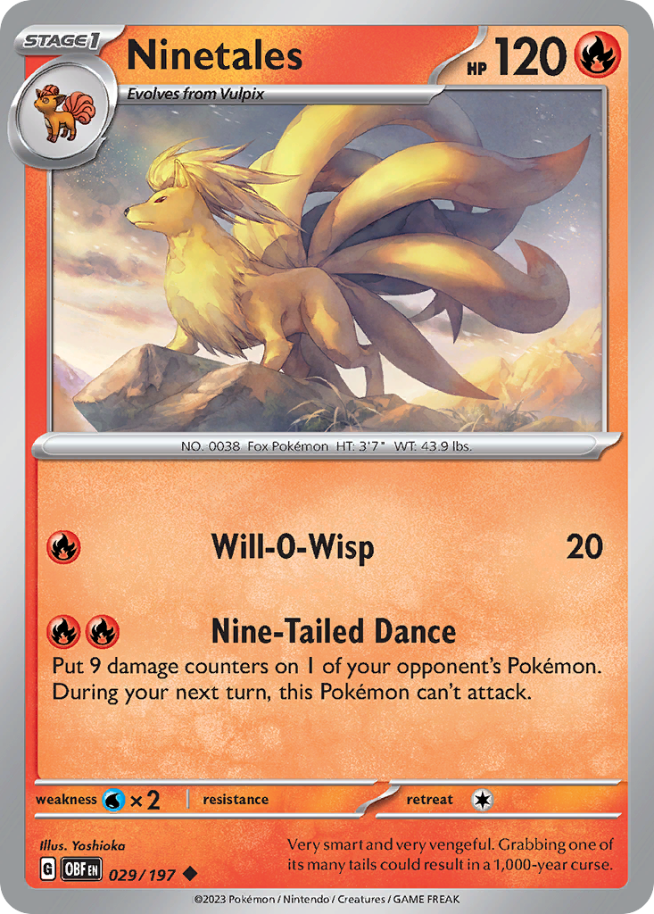 Ninetales - 029/197 - Reverse Holofoil