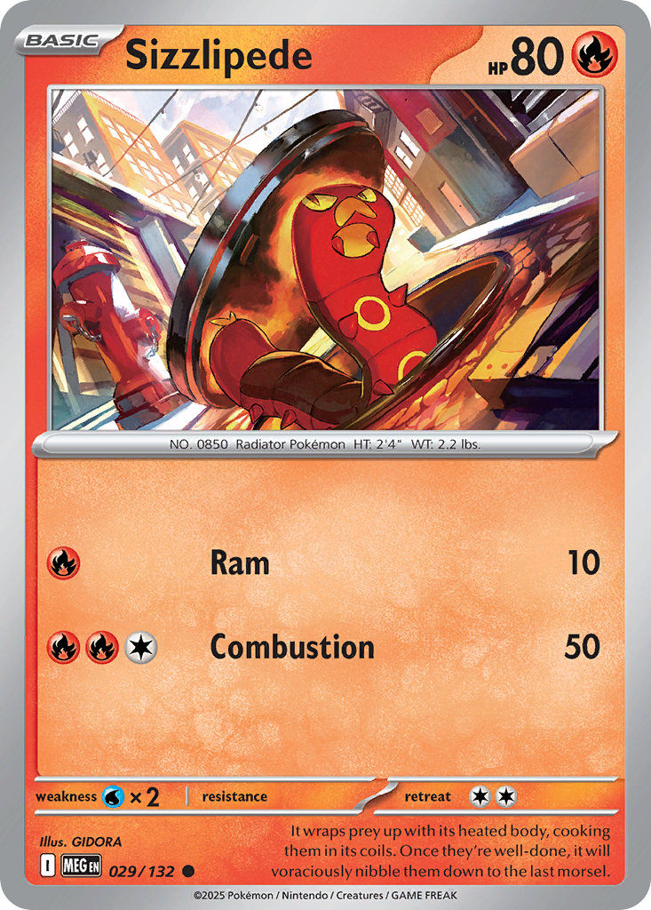 Sizzlipede - 029/132 - Reverse Holofoil