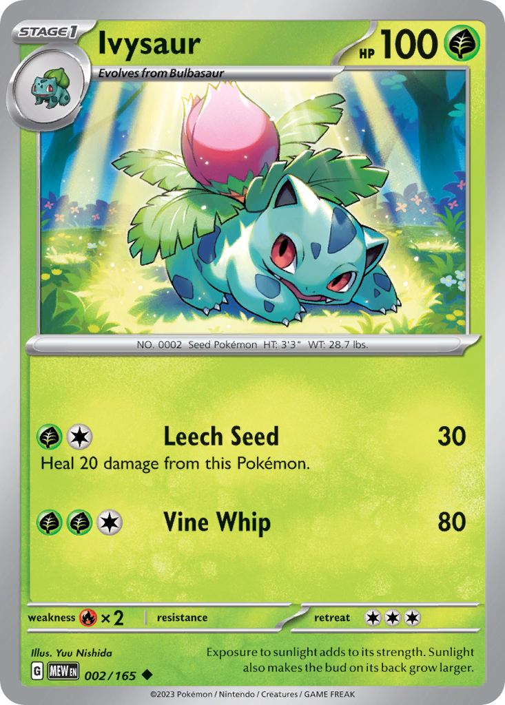 Ivysaur  - 002/165 - Reverse Holofoil