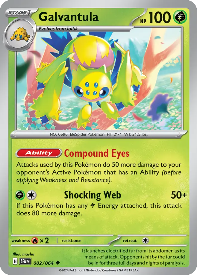 Galvantula - 002/064 - Reverse Holofoil