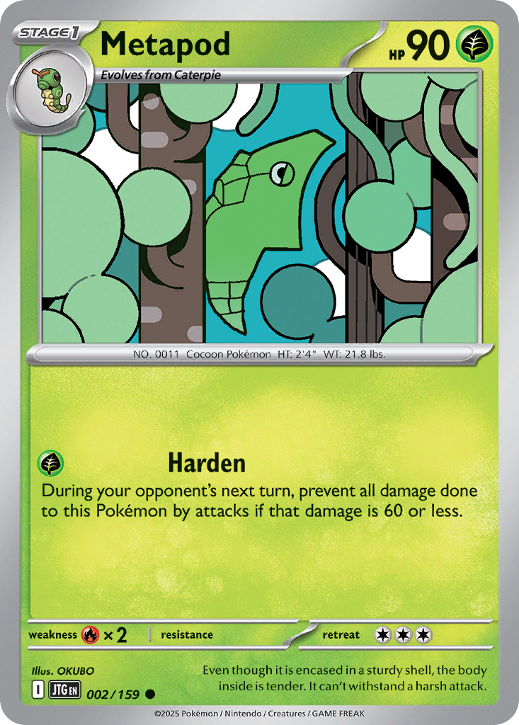 Metapod - 002/159 - Reverse Holofoil