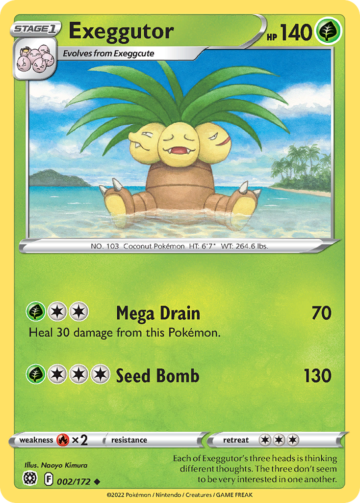 Exeggutor - 002/172 - Reverse Holofoil