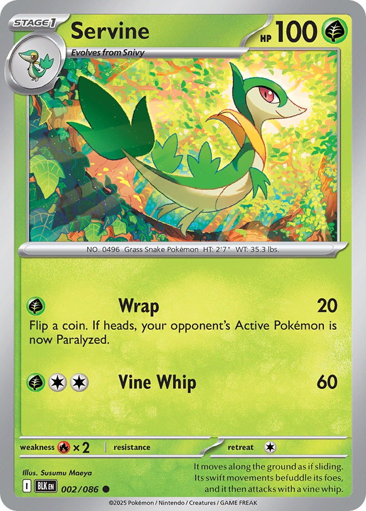 Servine (Master Ball Pattern) - 002/086