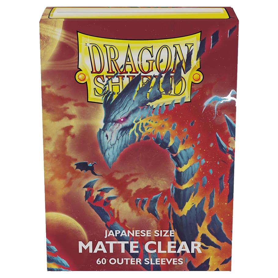 Dragon Shield Sleeves: Outer Sleeves Japanese Matte - Clear 60CT