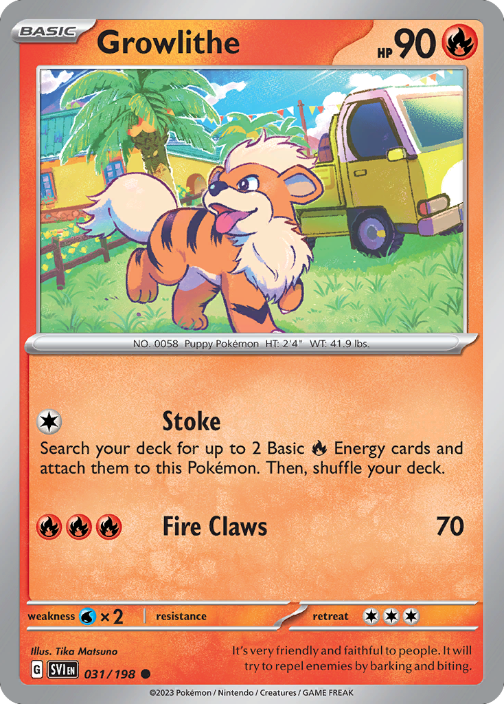 Growlithe  - 031/198 - Reverse Holofoil
