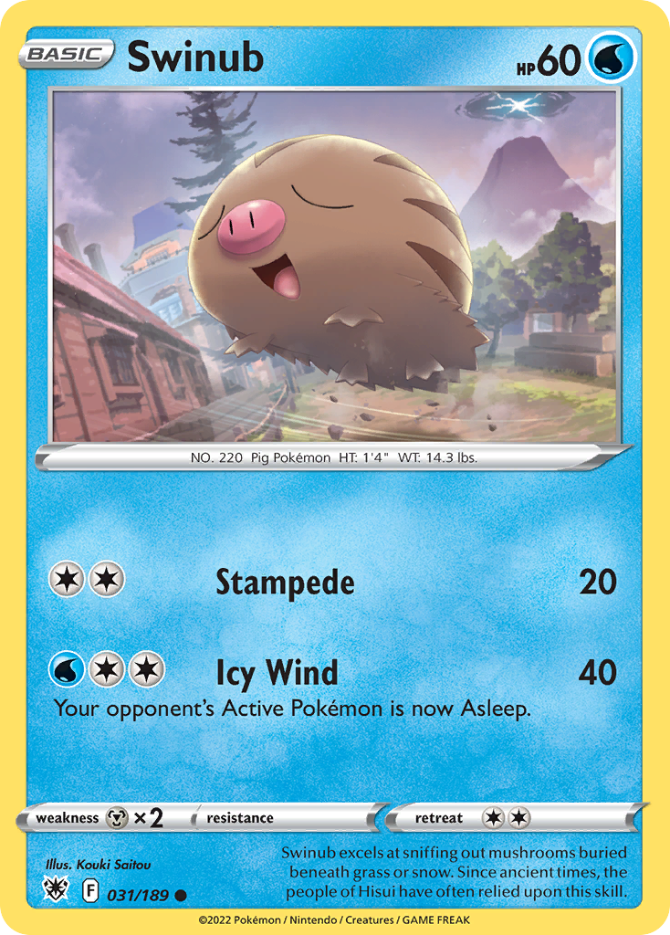 Swinub - 031/189 - Reverse Holofoil