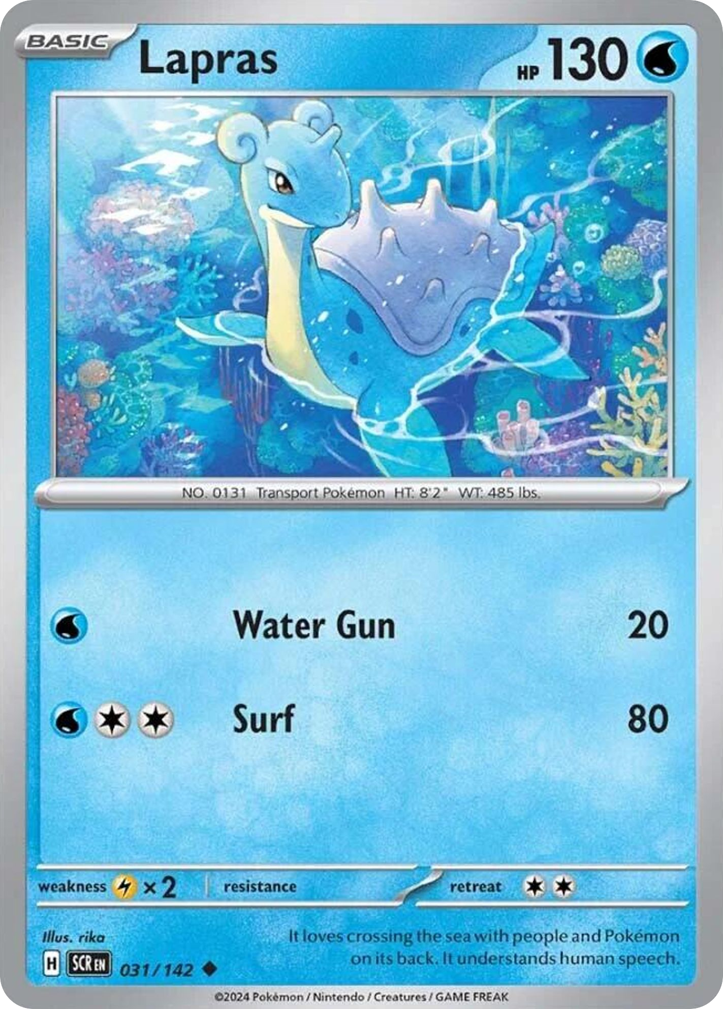 Lapras - 031/142 - Reverse Holofoil