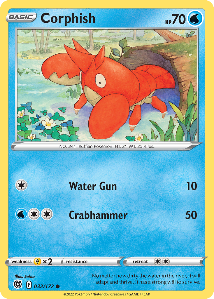 Corphish - 032/172 - Reverse Holofoil