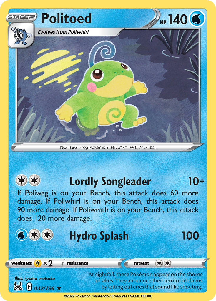 Politoed - 032/196 - Reverse Holofoil