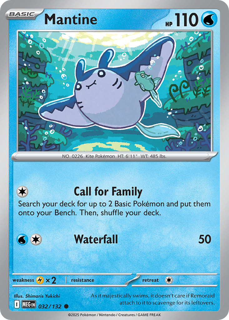 Mantine - 032/132 - Reverse Holofoil