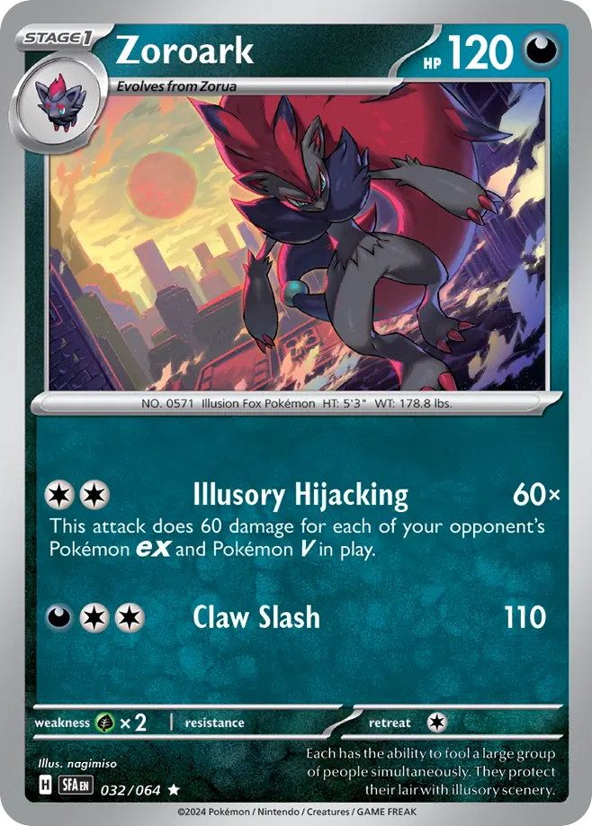 Zoroark - 032/064 - Reverse Holofoil
