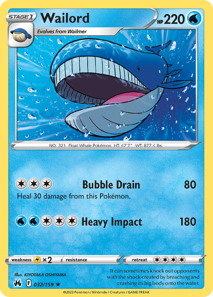 Wailord - 032/159 - Reverse Holofoil