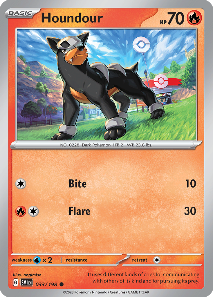 Houndour  - 033/198 - Reverse Holofoil