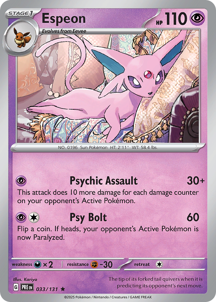 Espeon - 033/131 - Reverse Holofoil