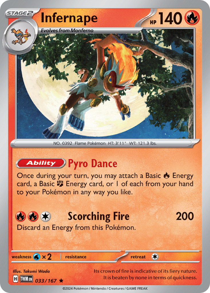 Infernape  - 033/167 - Reverse Holofoil
