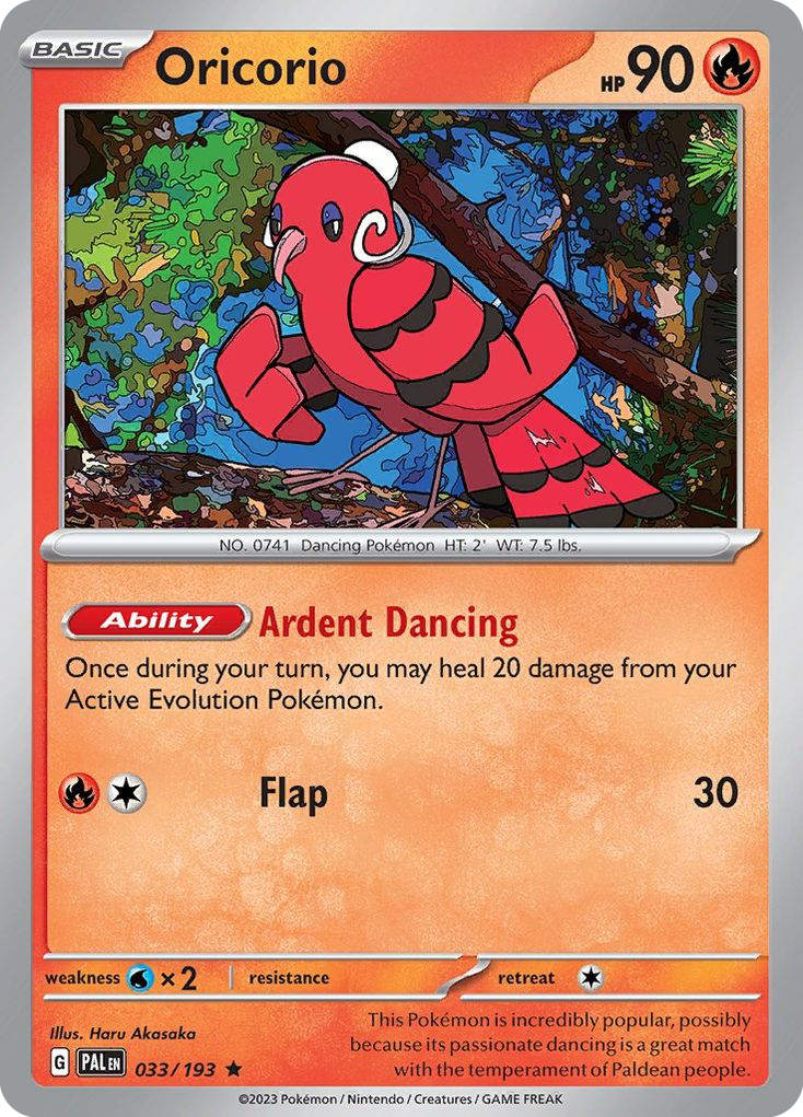 Oricorio - 033/193 - Reverse Holofoil