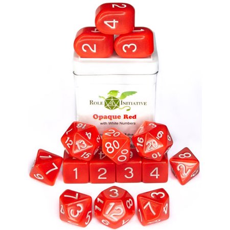 R4I Opaque Red/White 15pc Set