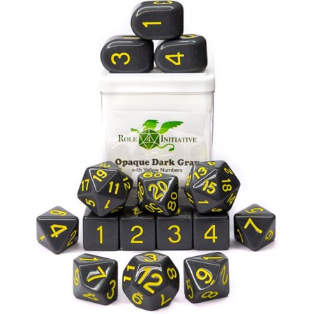 R4I Opaque Dk Gray/Gold 15pc S