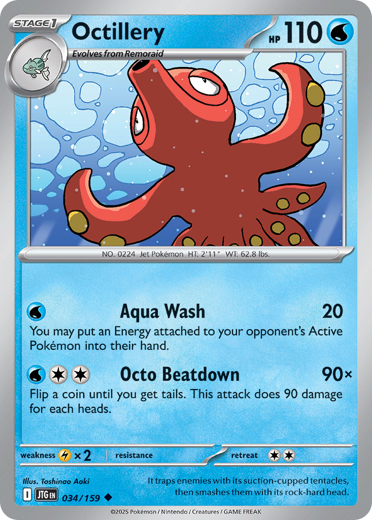 Octillery - 034/159 - Reverse Holofoil