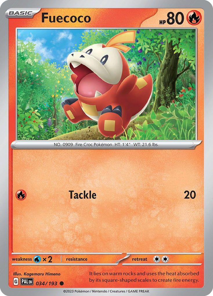 Fuecoco  - 034/193 - Reverse Holofoil