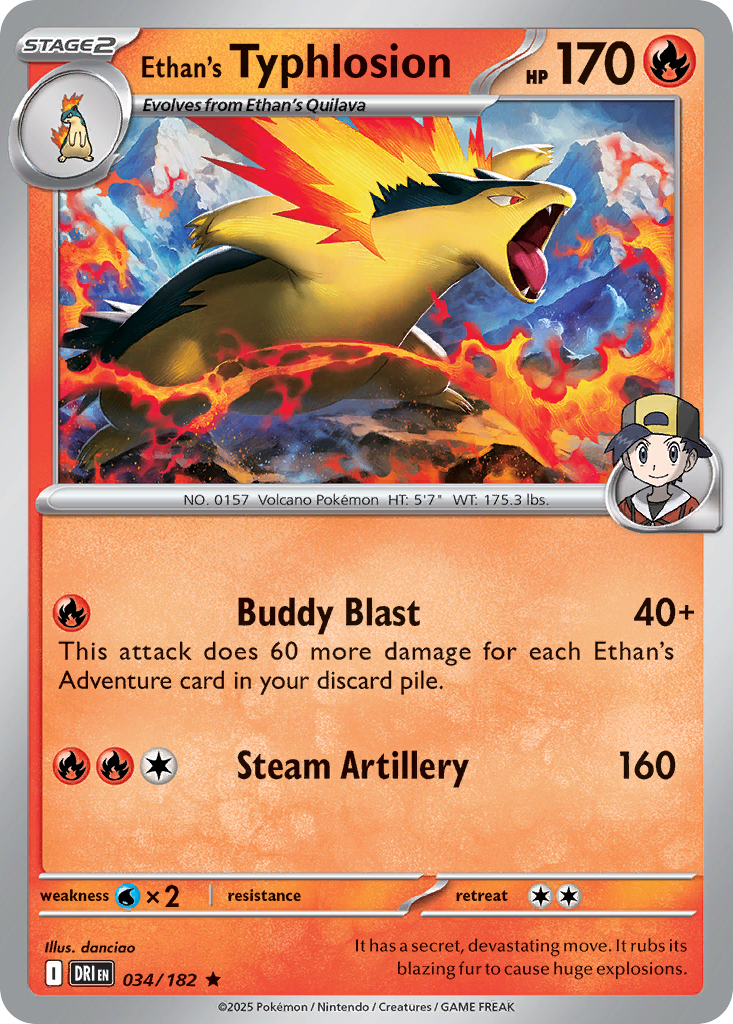 Ethan's Typhlosion (Prerelease) - 034/182