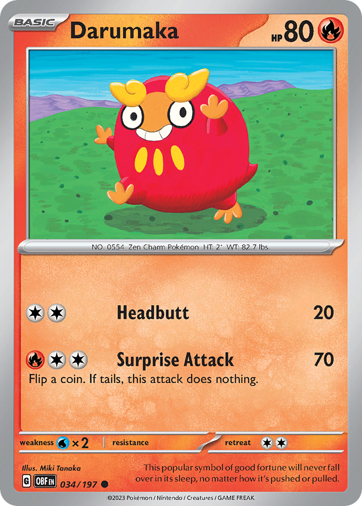Darumaka - 034/197 - Reverse Holofoil