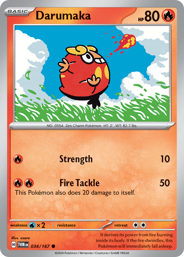 Darumaka - 034/167 - Reverse Holofoil