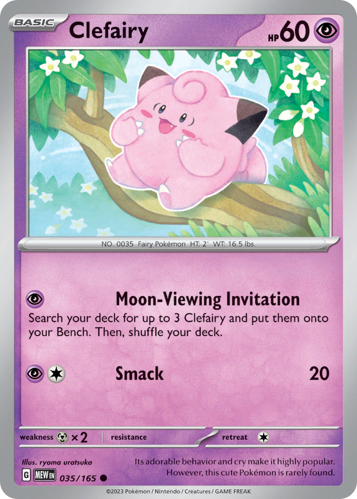 Clefairy - 035/165 - Reverse Holofoil