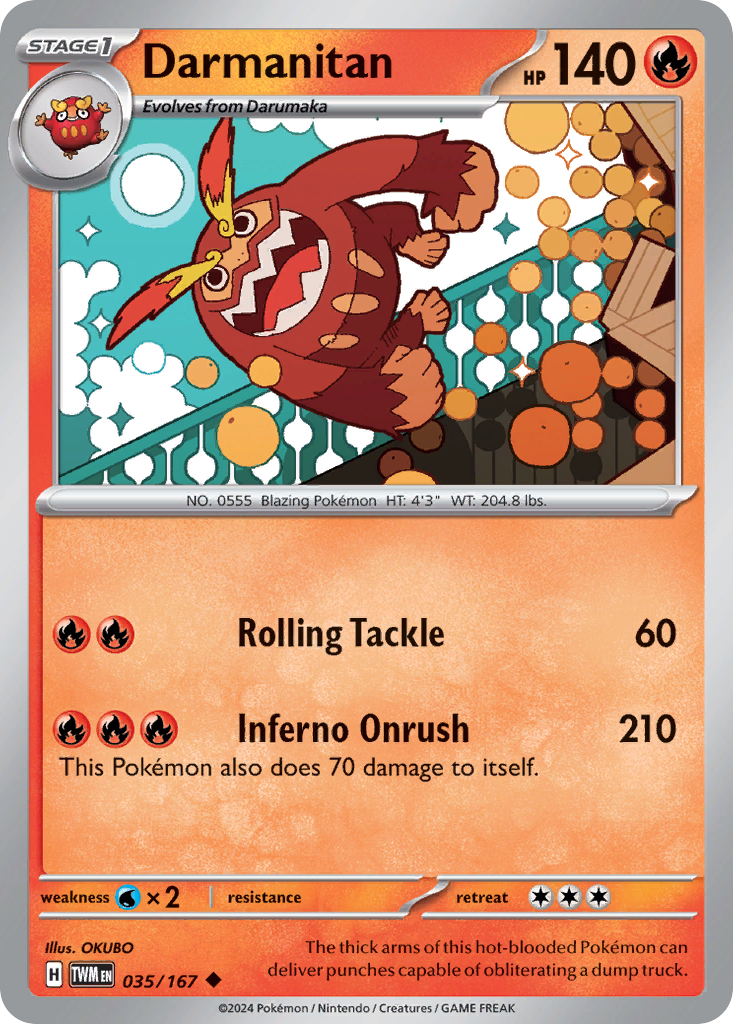 Darmanitan - 035/167 - Reverse Holofoil