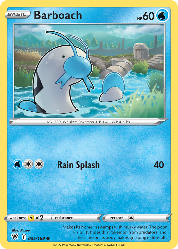 Barboach - 035/189 - Reverse Holofoil