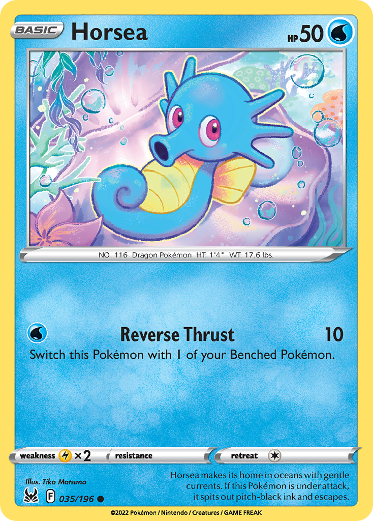 Horsea - 035/196 - Reverse Holofoil