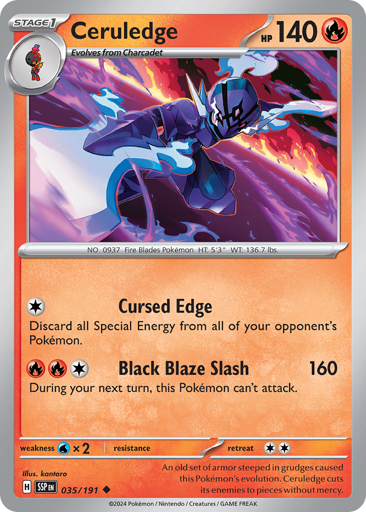 Ceruledge  - 035/191 - Reverse Holofoil