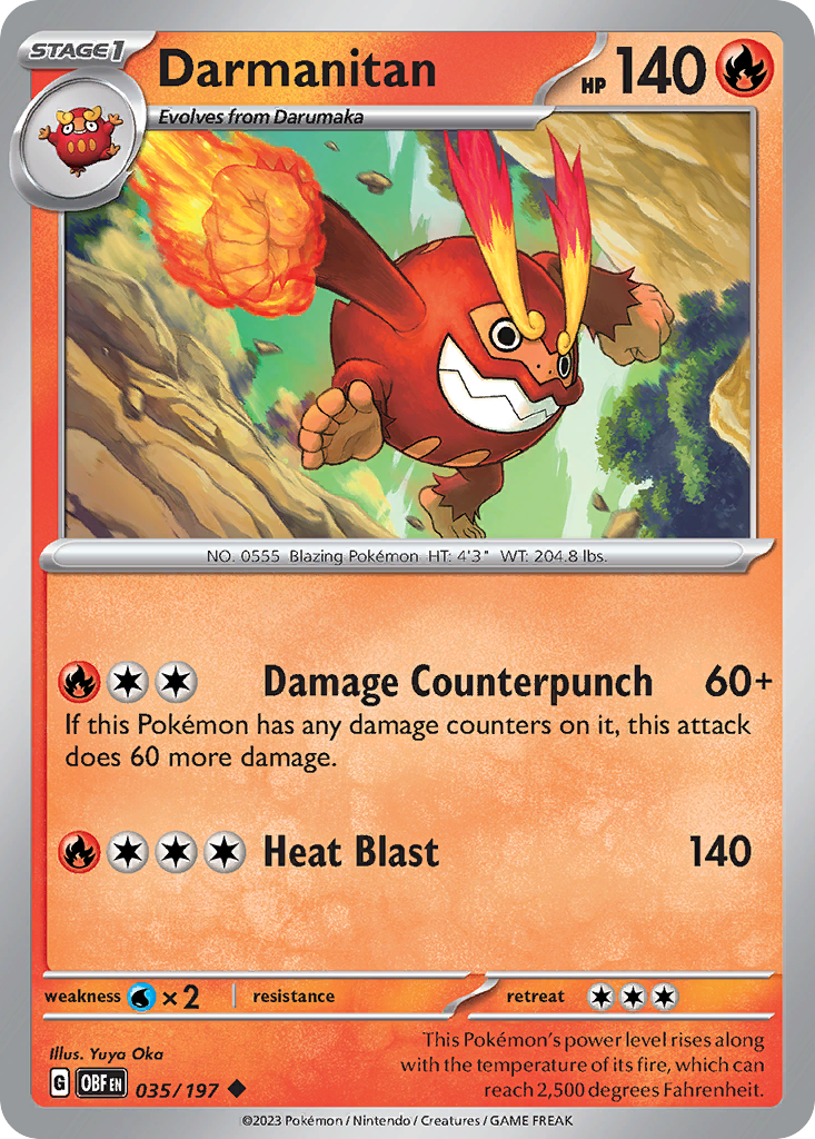 Darmanitan - 035/197 - Reverse Holofoil
