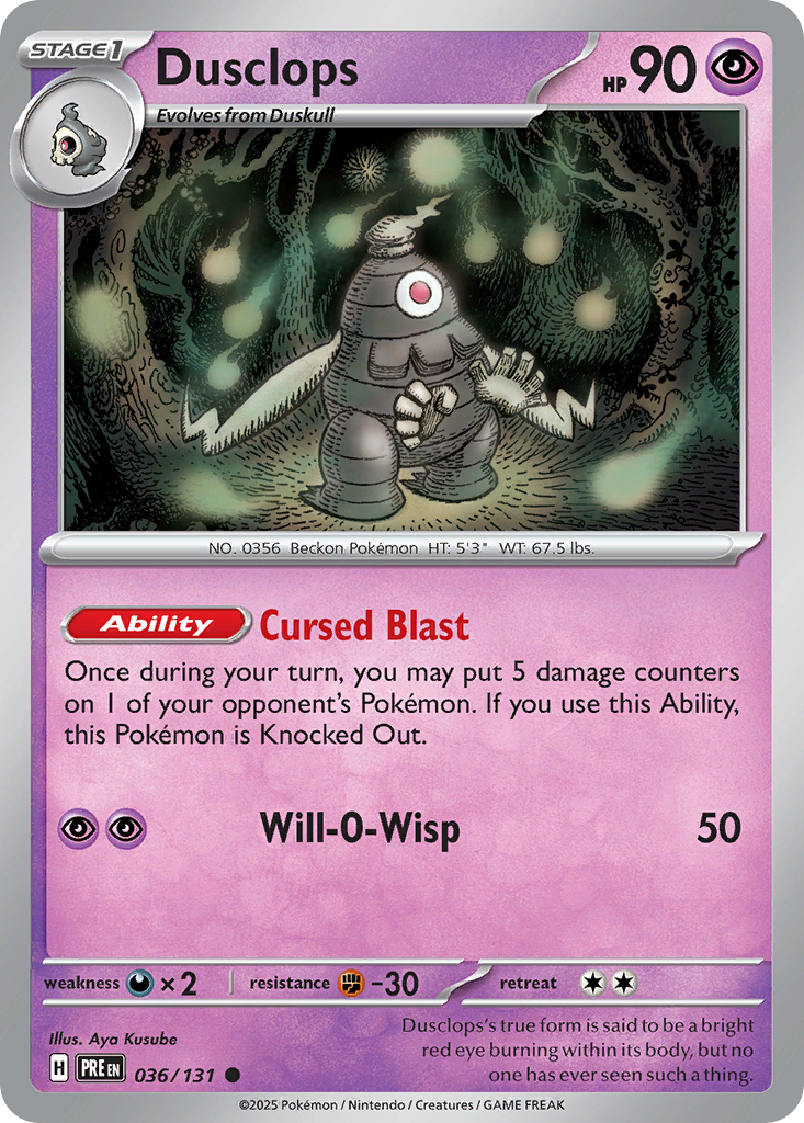 Dusclops (Poke Ball Pattern) - 036/131
