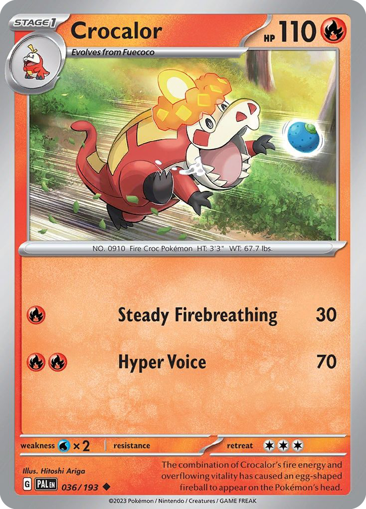 Crocalor  - 036/193 - Reverse Holofoil