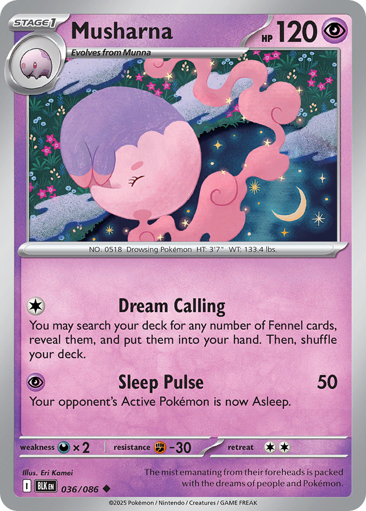 Musharna (Master Ball Pattern) - 036/086
