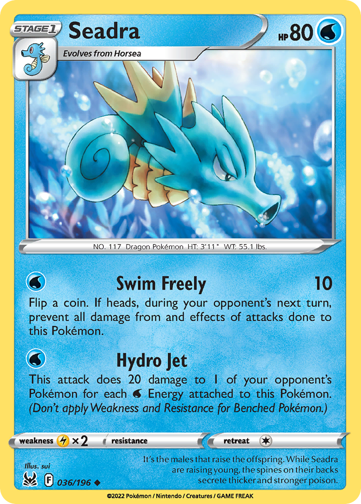 Seadra - 036/196 - Reverse Holofoil
